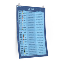 Load image into Gallery viewer, Read A to Z poster (24" x 36") by Posters.Education